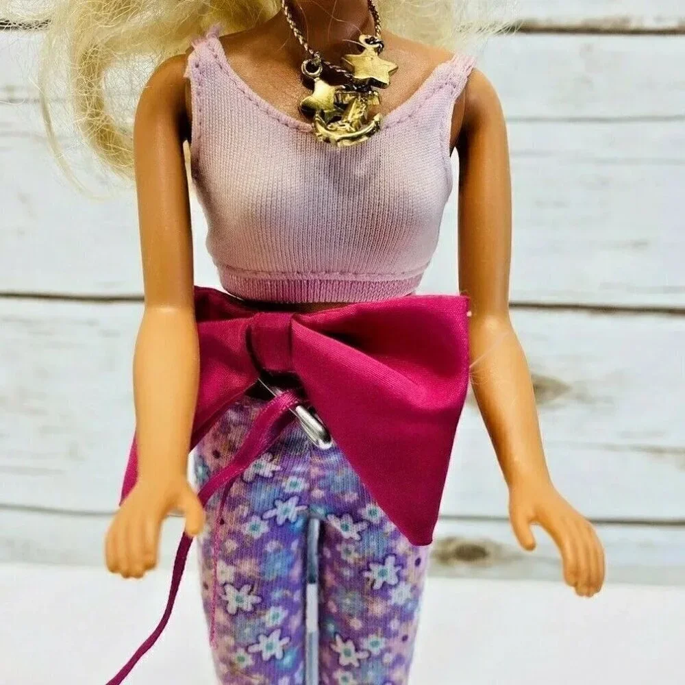 MATTEL BARBIE Doll Long Blonde Hair Blue Eyes Two Piece 12